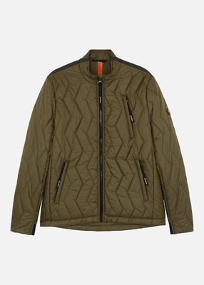 SI QUILTED BLOUSON OLIVE