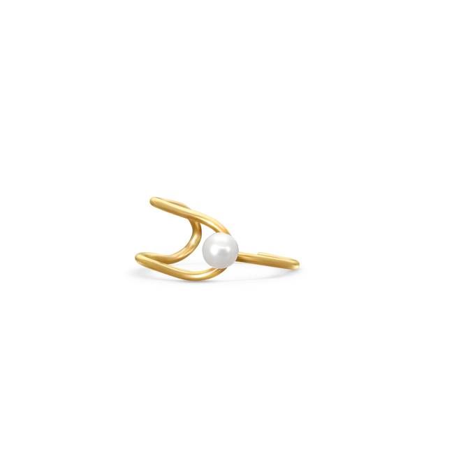 Elise Pearl Open Ring