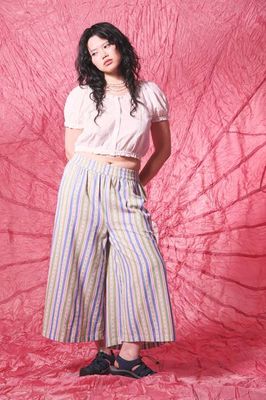 Chase - Culotte-Hose aus Baumwolle mit Tulpenstreifen