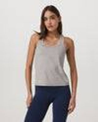 Lux Racerback Tank | Women's Light Heather Grey Top | Vuori