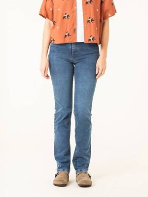 MANITOBA MID BLUE WOMEN'S STRAIGHT-LEG PANTS