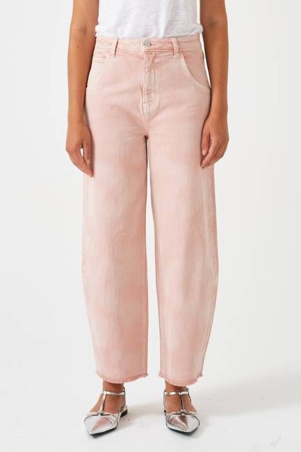 Bo Barrel Leg Jean in Cloud Peony Pink