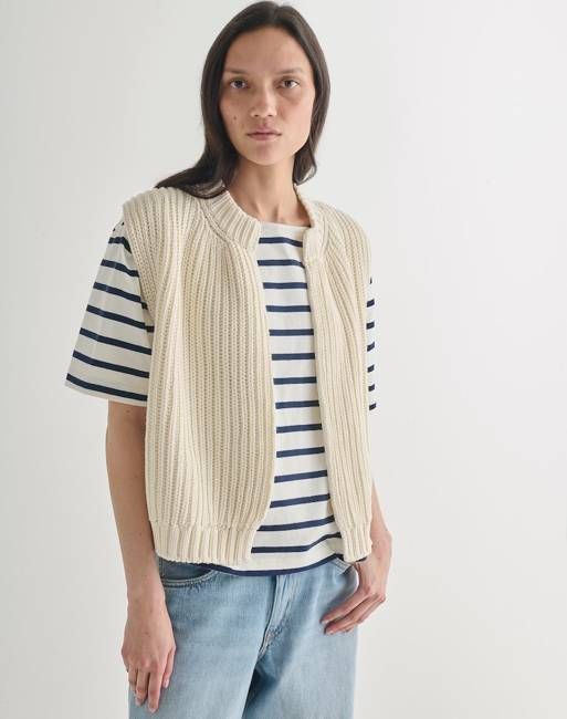 The Cotton VEST - Ecru / Archive Sale