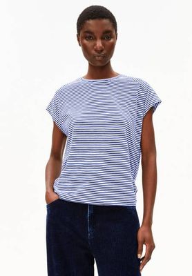 ONELIAA LOVELY STRIPES T-SHIRT | hafermilchblauer Mond