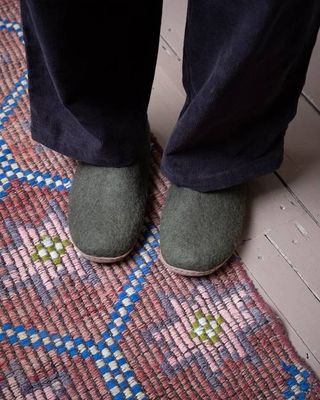 Greta Felted Wool Slippers
