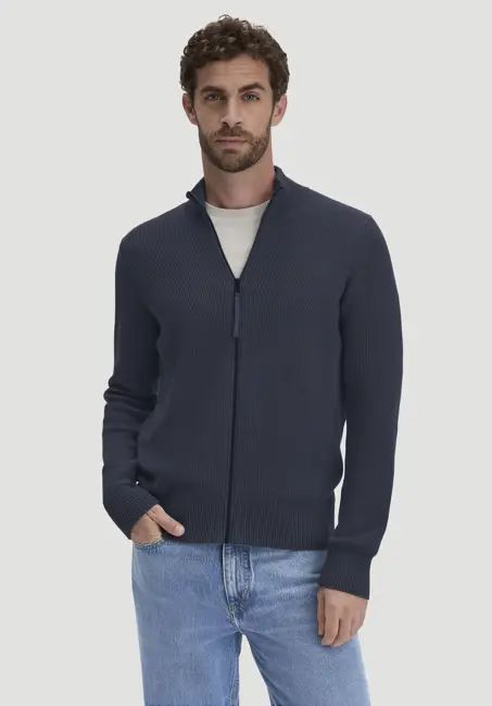 Knitted jacket Regular made of pure organic cotton