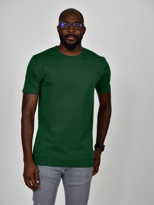Organic Extra Long Slim T-Shirt (Dark Green)