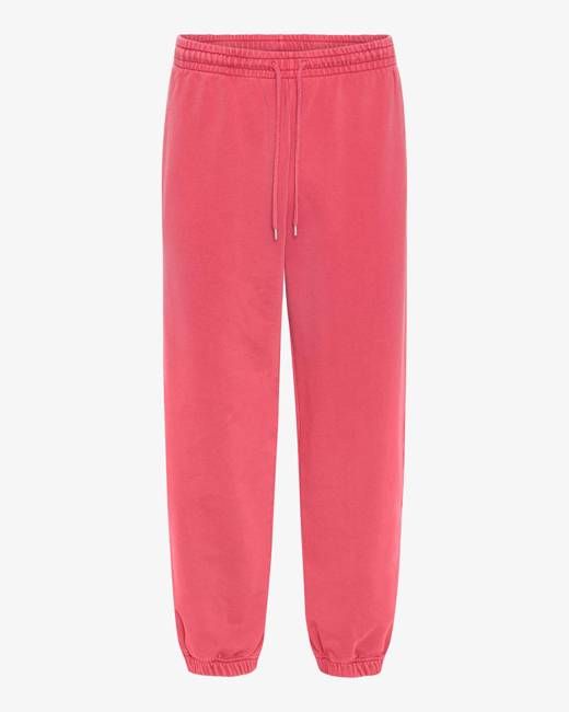 Organic Relaxed Sweatpants - Faded Red