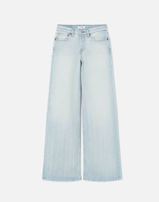 Comfort Stretch Mid Rise Wide Leg - Acqua