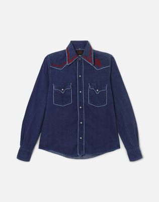 70s Champion Western Embroidered Pearl Snap Shirt