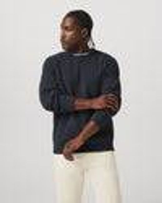 Midweight Rib Sweater | Men's Navy Ribbed Knit Sweater | Vuori