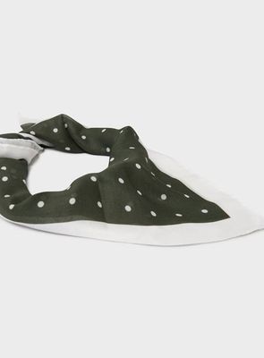 Tencel Polka Dot Forest Green Neem Bandana