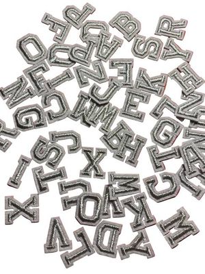 Mini Varsity Iron On Letters (2cm)