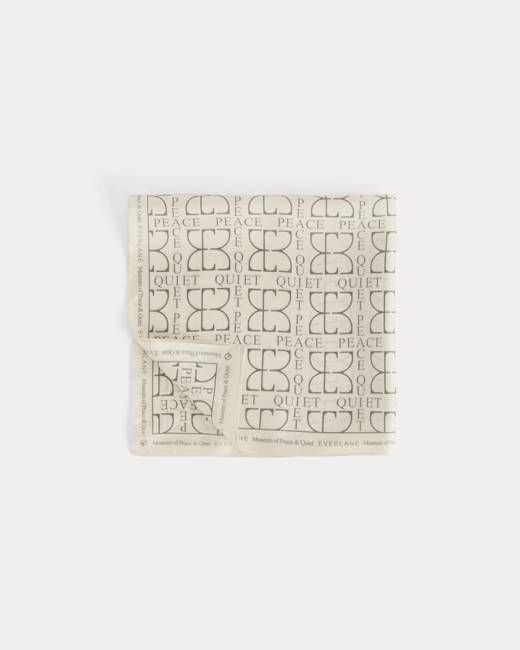 Everlane x Peace & Quiet Silk Bandana | Bone