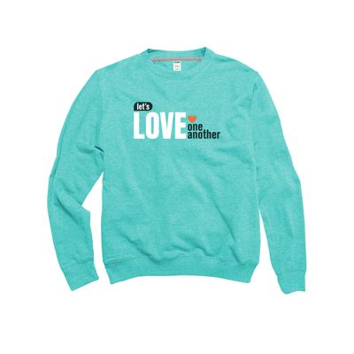 Love One Another Unisex Fleece Crew Sweatshirt