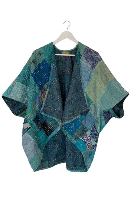 NEW! PETITE Vintage Patchwork Stories Kimono No.59