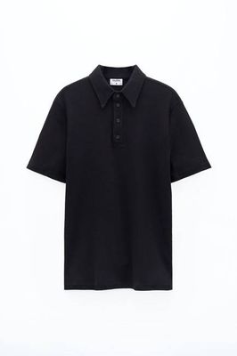 Rippstrick-Poloshirt