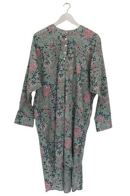 NEW! Block Print Henley Neck Kurta No. 87