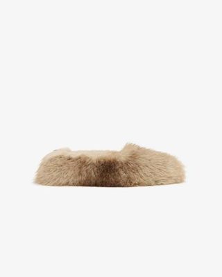 Magda Mink Flat Slipper