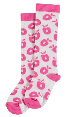 Knee socks with apples