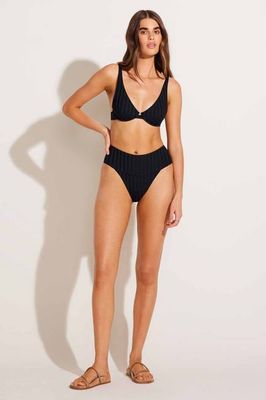 Emmi High Waist Bottom - Black SuperRib