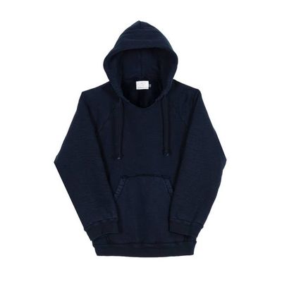 Sherpa Raglan Hoodie - Black Indigo