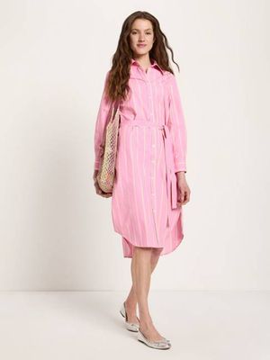 Striped midi dress (GOTS)