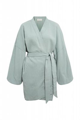 Alice Mint Crinkle Gauze Kimono - Chillax.co