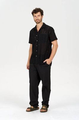 BOWIE Organic Cotton Trouser - Black