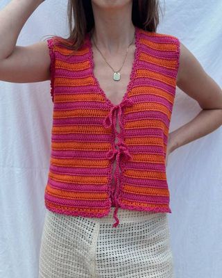 Sun and Love Striped Vest - Chillax.co