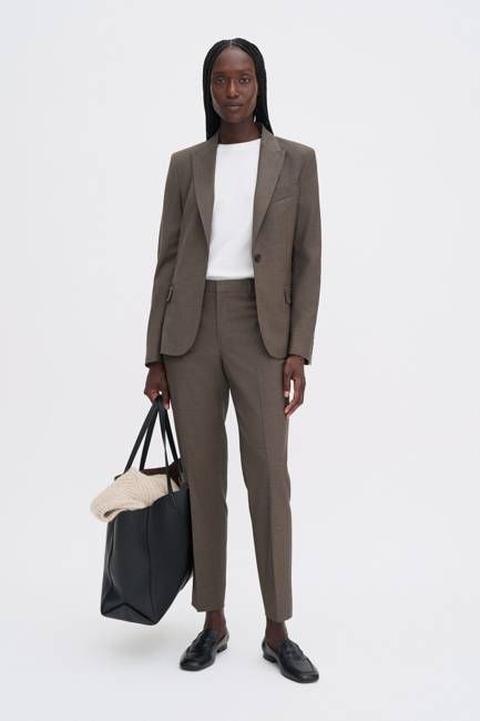 Emma Cropped Cool Wool Trousers