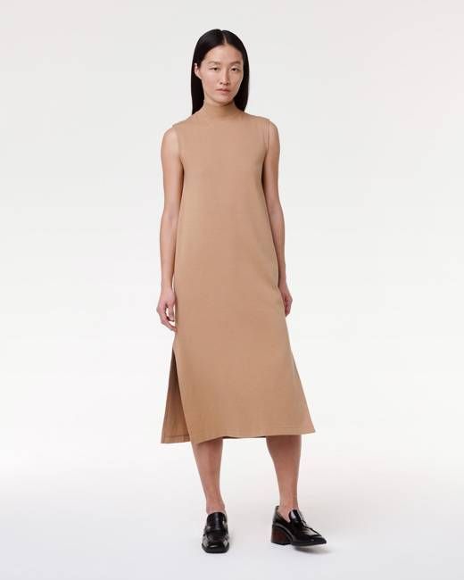 Luxe Seamed Dress | Hazelnut