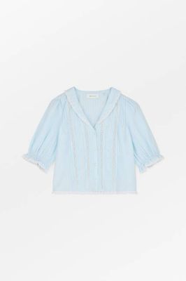 Magnolia short sleeve blouse - Light Blue