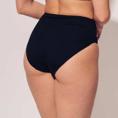Organic Cotton Culotte Brief - Black