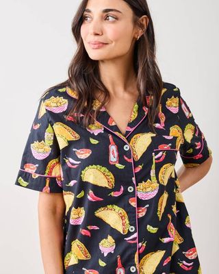 Guac On - Short PJ Set - Lava Rock