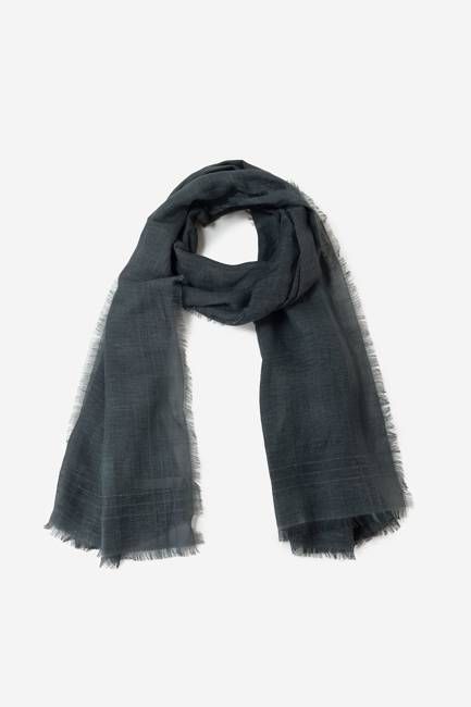 DARK GREY FITZROY SCARF