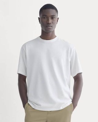 Relaxed Midweight Tee | White