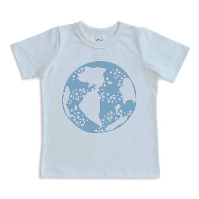 Short-Sleeve GRAPHIC Tee - Earth Sky Blue