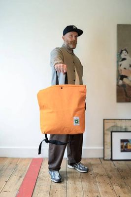 Cora + Spink Goat Tote Orange
