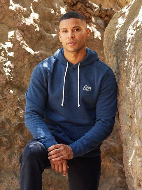 Embroidered Triblend Pullover Hoodie