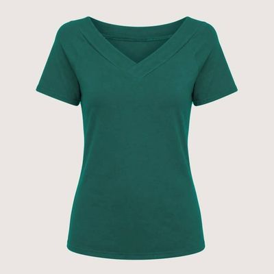 Bio T-Shirt Due smaragd (grün)