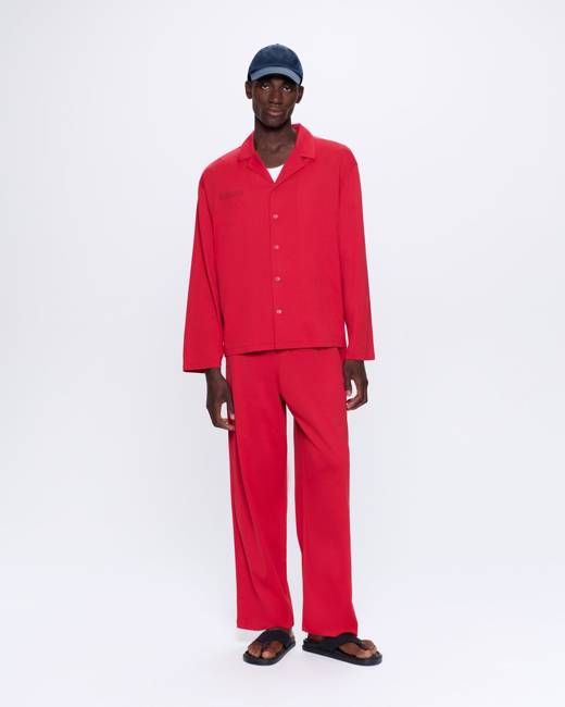 Archive Mens 365 Lightweight Long Pyjama Set —goji red