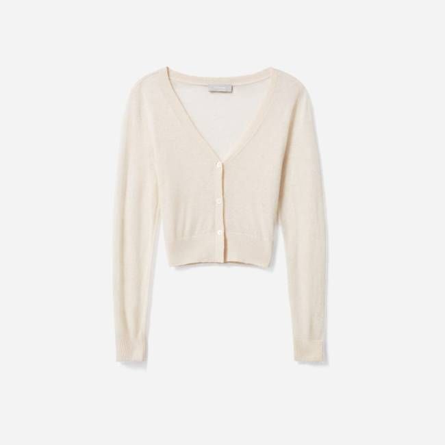 The Featherweight Alpaca Cardigan | Heathered Bone