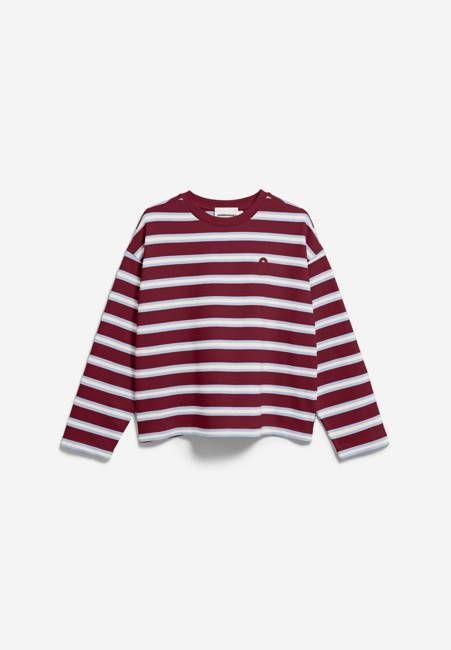 ICONIC Å FRANKAA BOLD SWEATSHIRT | velvet red-soft blue-undyed