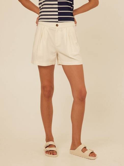 Selene Stretch Twill Pleated Short