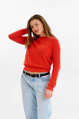 FOG Pullover aus Bio-Baumwolle - Rot