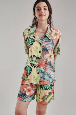 GRACE - Rayon Shorts - Tropical