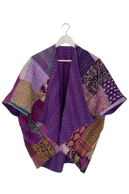 NEW! Vintage Patchwork Stories PETITE SIZE Kimono No.87