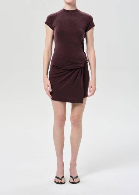 Kerri Mini Dress in Plum
