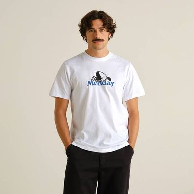 DEDICATED - T-shirt Stockholm Monday Crash White